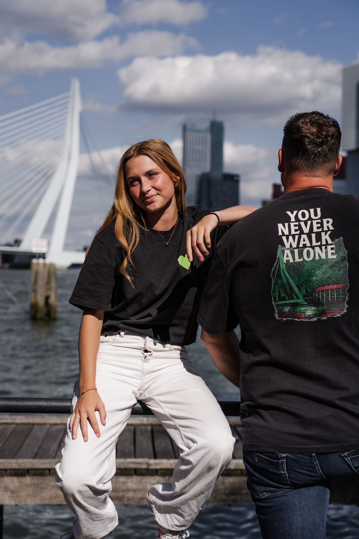 TRØBL Oversized T-shirt – You Never Walk Alone | Rotterdam Streetwear